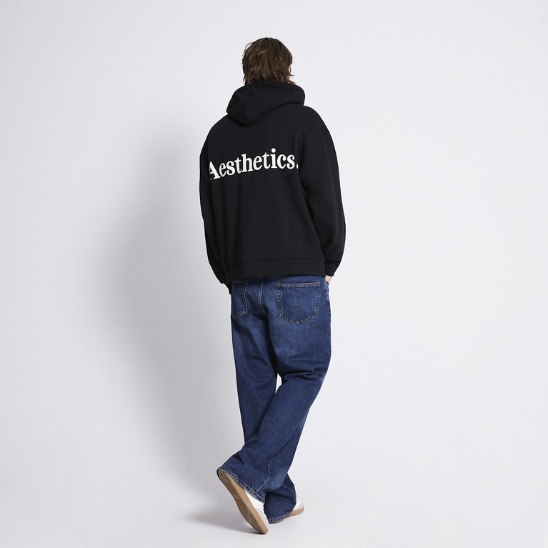 Printed hoodie "East 2.0" Black